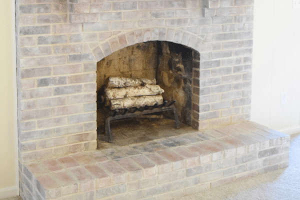 How To Whitewash A Fireplace Love, What Kind Of Paint To Whitewash Brick Fireplace