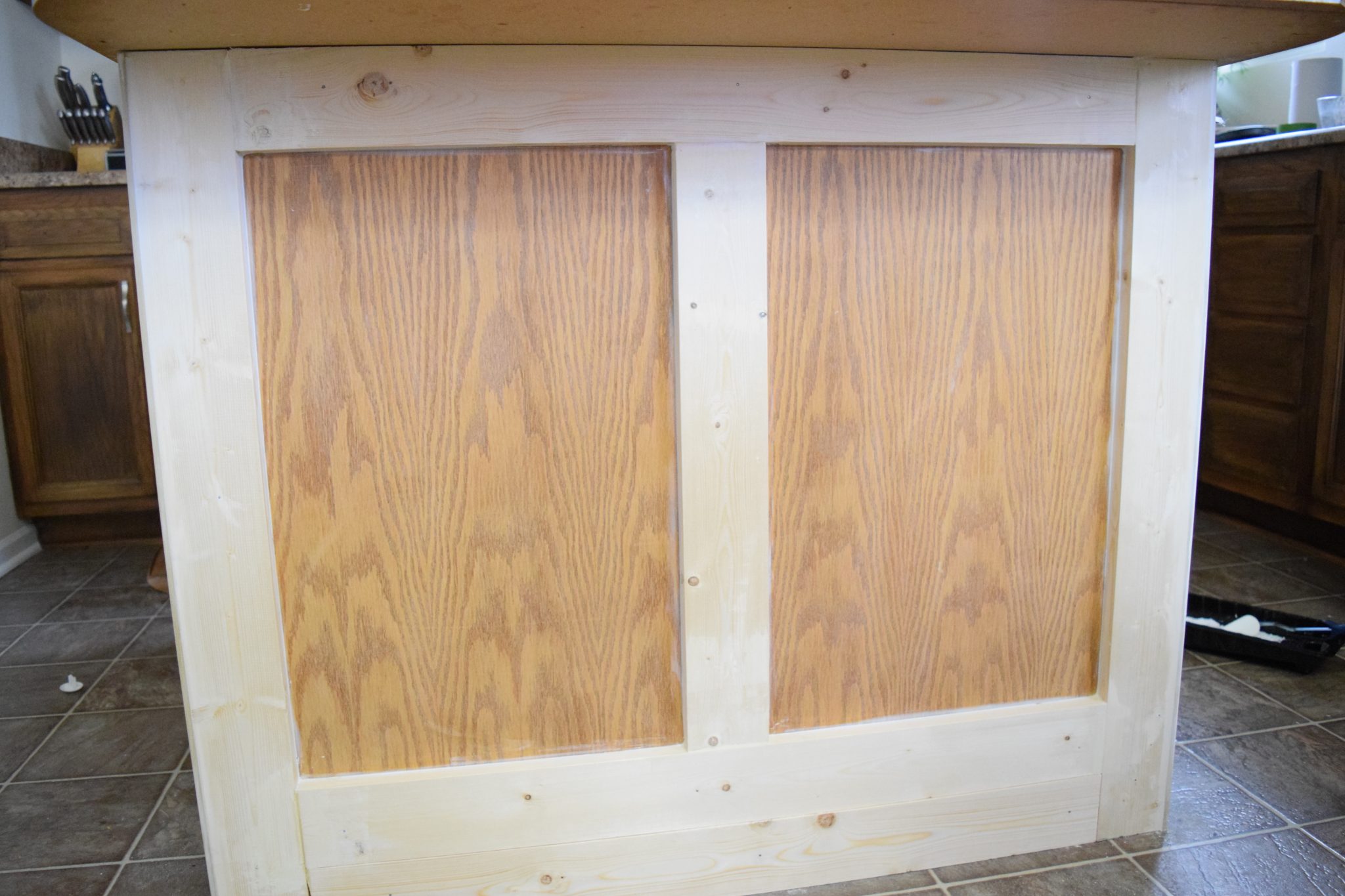 Add Molding to a Builder Grade Kitchen Island An Easy HowTo Love