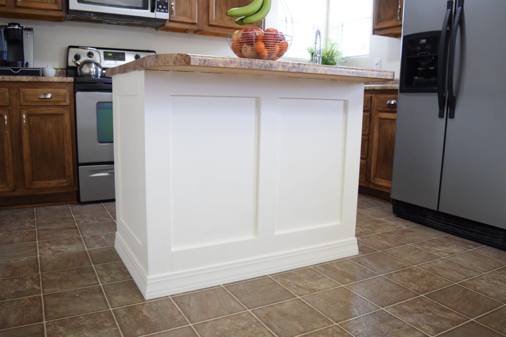 DIY Kitchen Remodel - Add Trim to the Kitchen Island