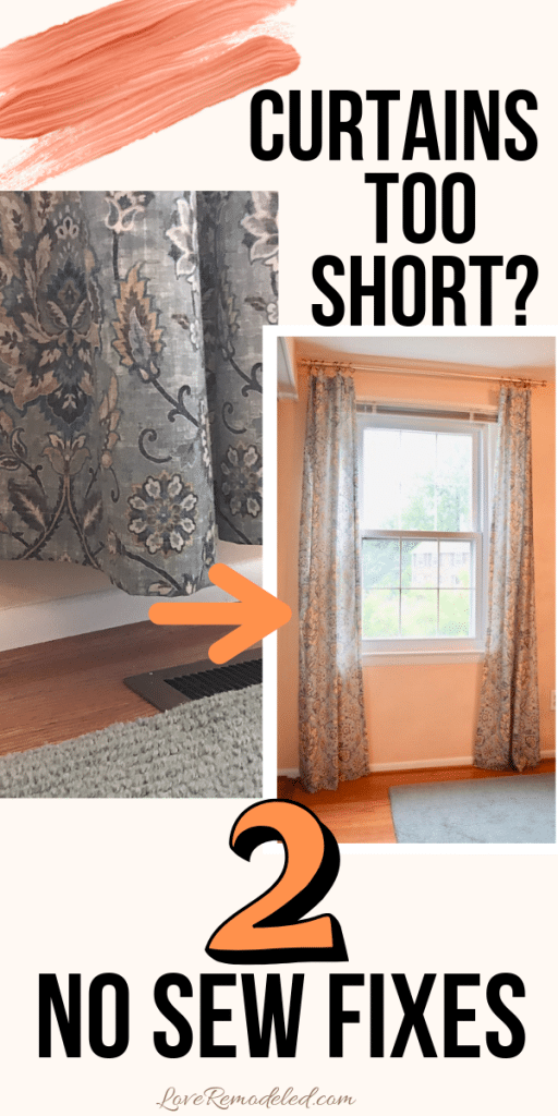 Curtains Too Short? 2 Easy Ways to Lengthen Curtains Love Remodeled
