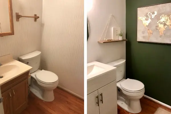 Bathroom Updates Before and After