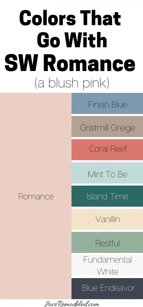 Sherwin Williams Romance Complimentary Colors