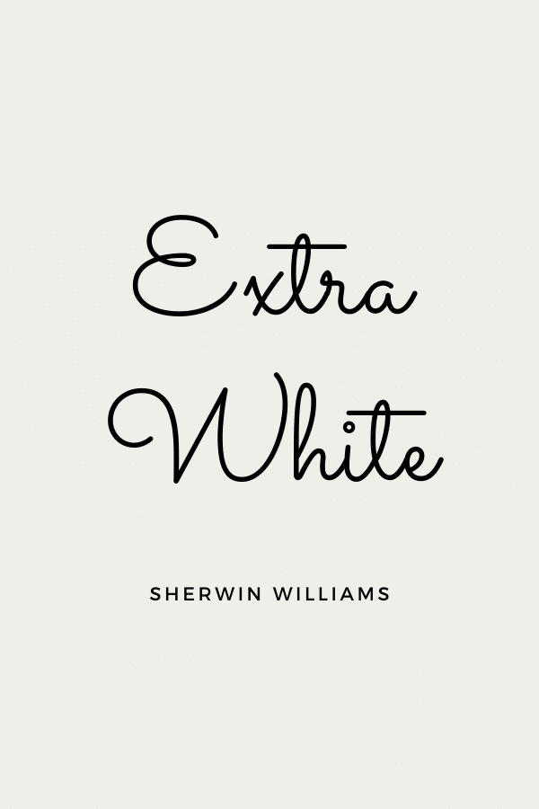 Extra White is a perfect cool white for trim.