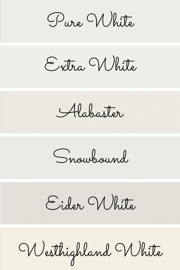 The Best White Paint Colors From