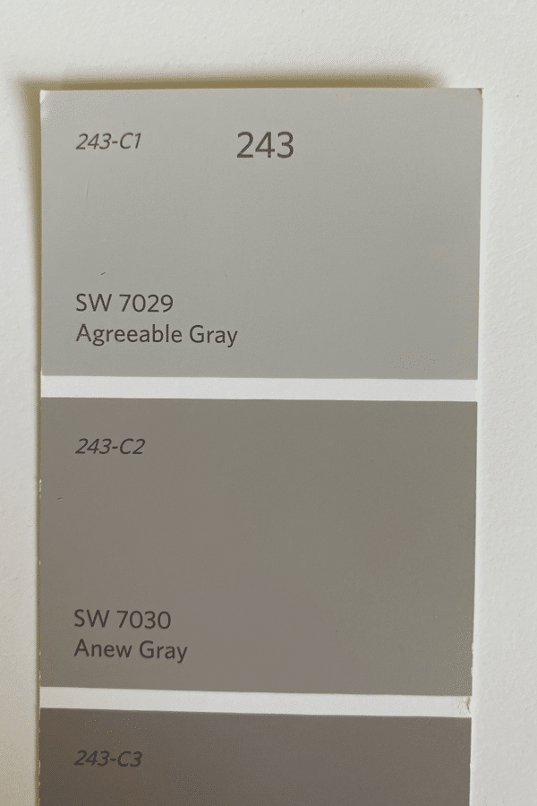 Anew Gray Compared to Agreeable Gray