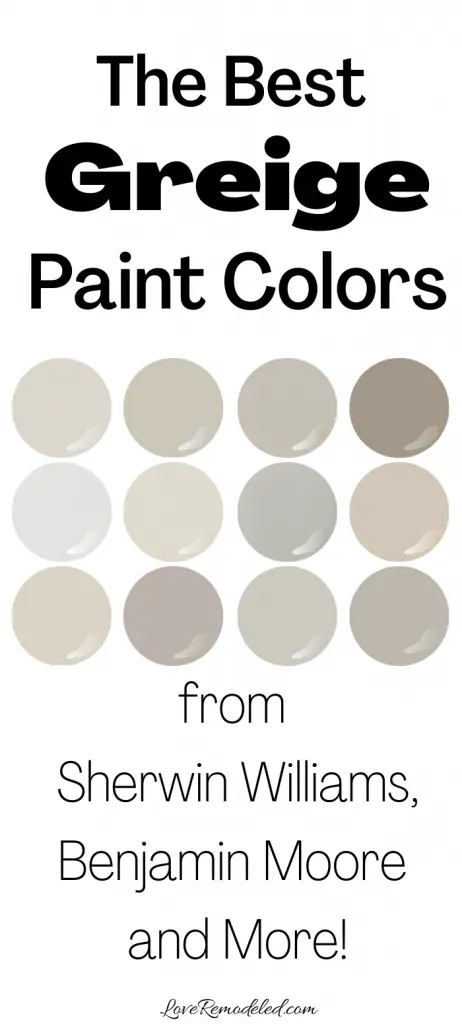 Best Greige Paint Colors 13 Amazing Shades Love Remodeled - Best Grey Beige Paint Color Uk