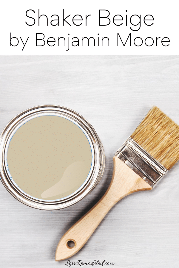 Couleur de peinture beige Shaker