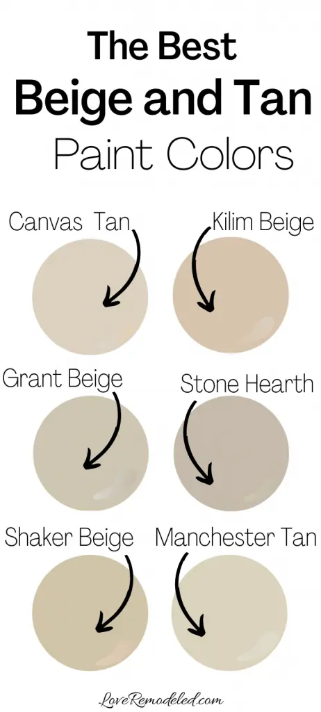 Best Beige And Tan Paint Colors Love Remodeled - Tan Paint With Gray Undertones