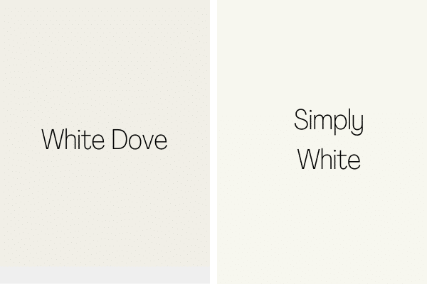 White Dove vs. Simply White