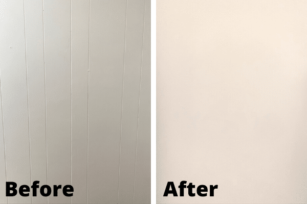 How to Make Wood Paneling Look Like Drywall