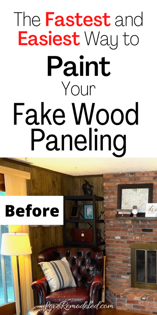 Painting Wood Paneling The Best And Fastest Way Love Remodeled