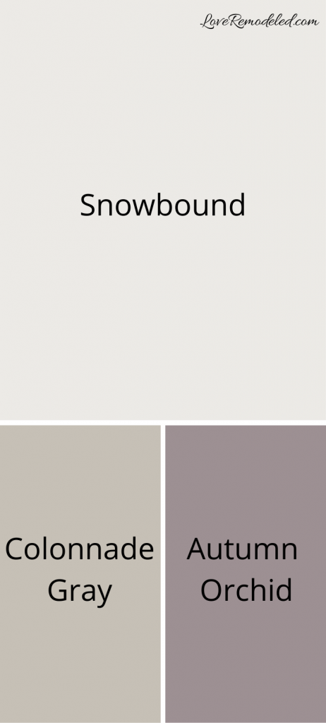 Colors that go with Snowbound