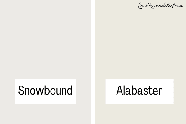 Snowbound Compared to Alabaster