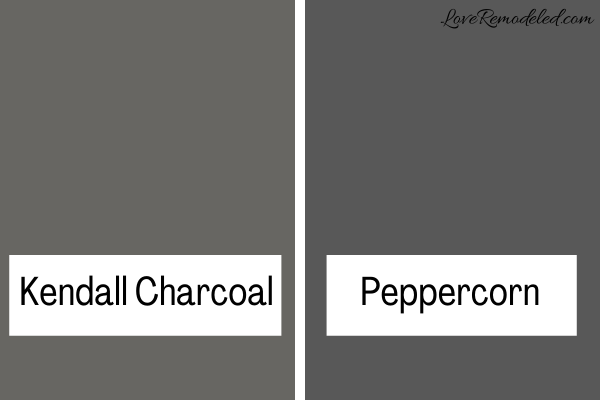 Kendall Charcoal vs. Peppercorn
