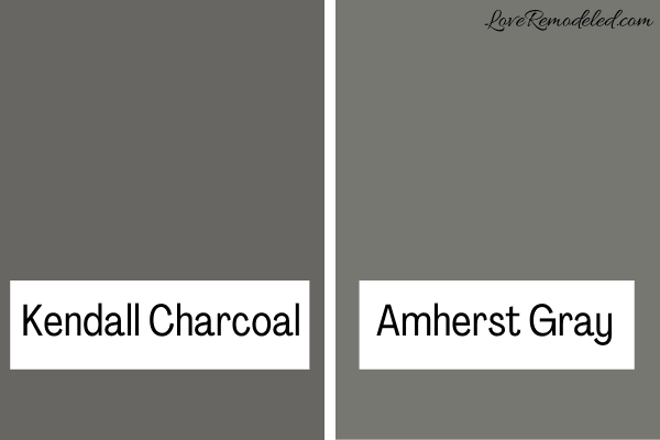 Kendall Charcoal vs. Amherst Gray