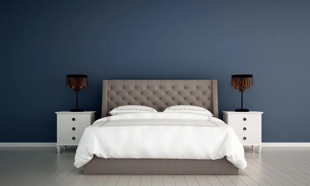 Navy Blue Wall Color for a Bedroom