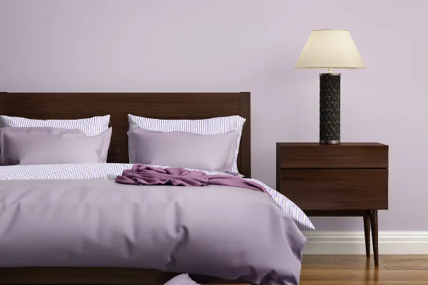Romantic Purple Wall Color for Bedroom