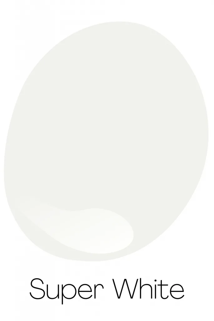 Super White - Best Neutral White Paint Color from Benjamin Moore