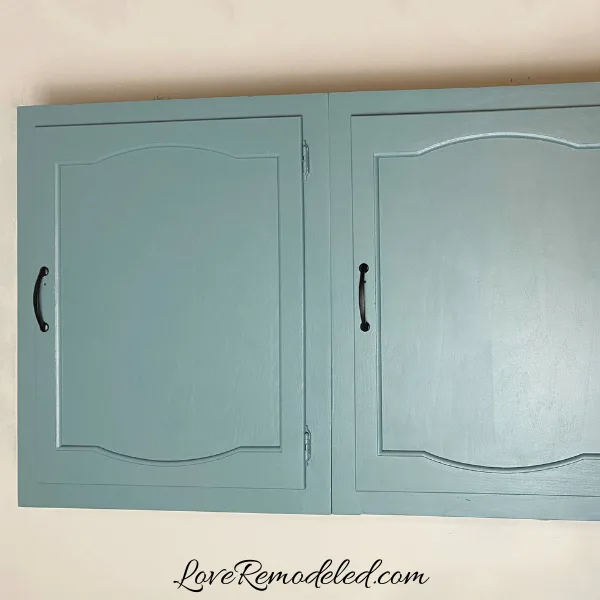 Aegean Teal on cabinets