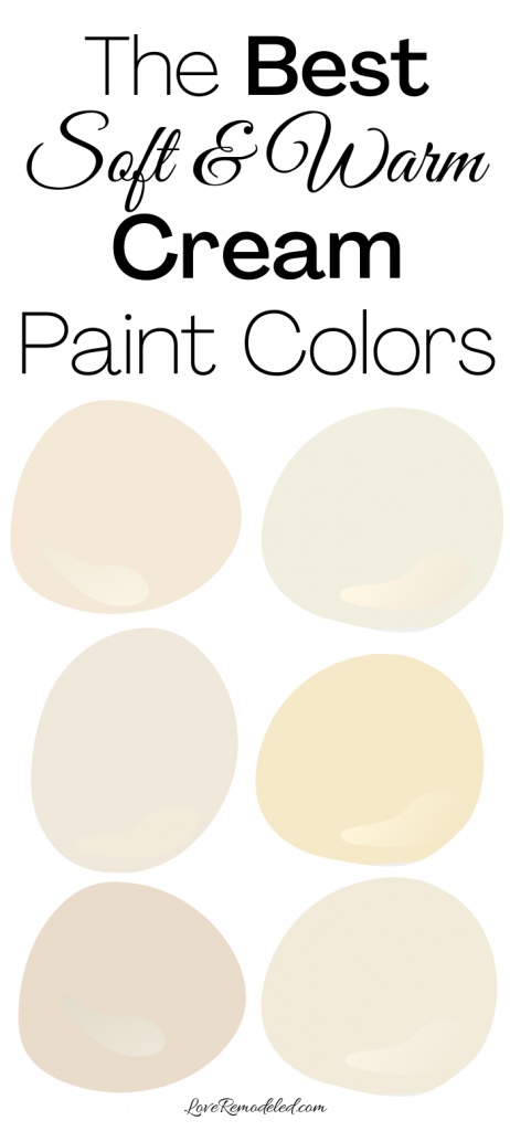 The Best Cream Paint Colors