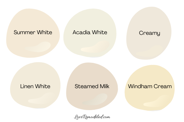 ivory colour paint combination