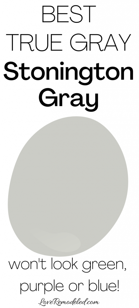 Benjamin Moore Stonington Gray paint color