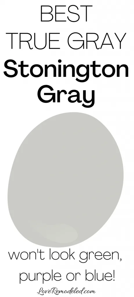 Benjamin Moore Stonington Gray paint color