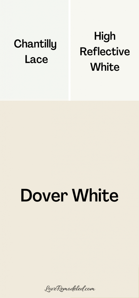 Sherwin Williams Dover White Trim Colors