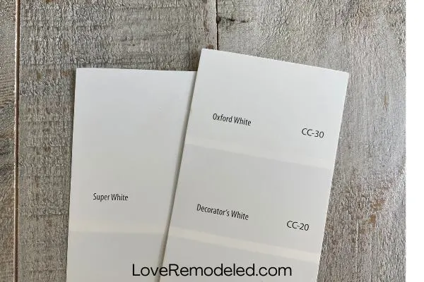 Super White vs. Decorator's White