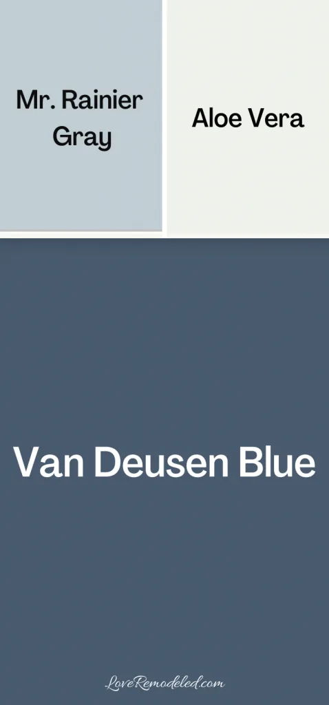 Van Deusen Blue coordinating colors - blues