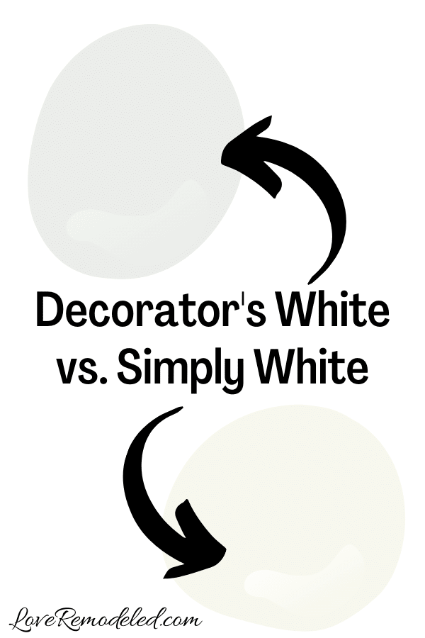 Decorator's White vs. Simply White