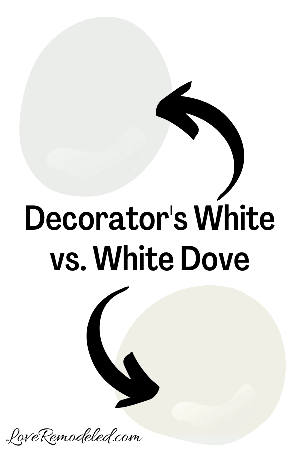 Decorator's White vs. White Dove