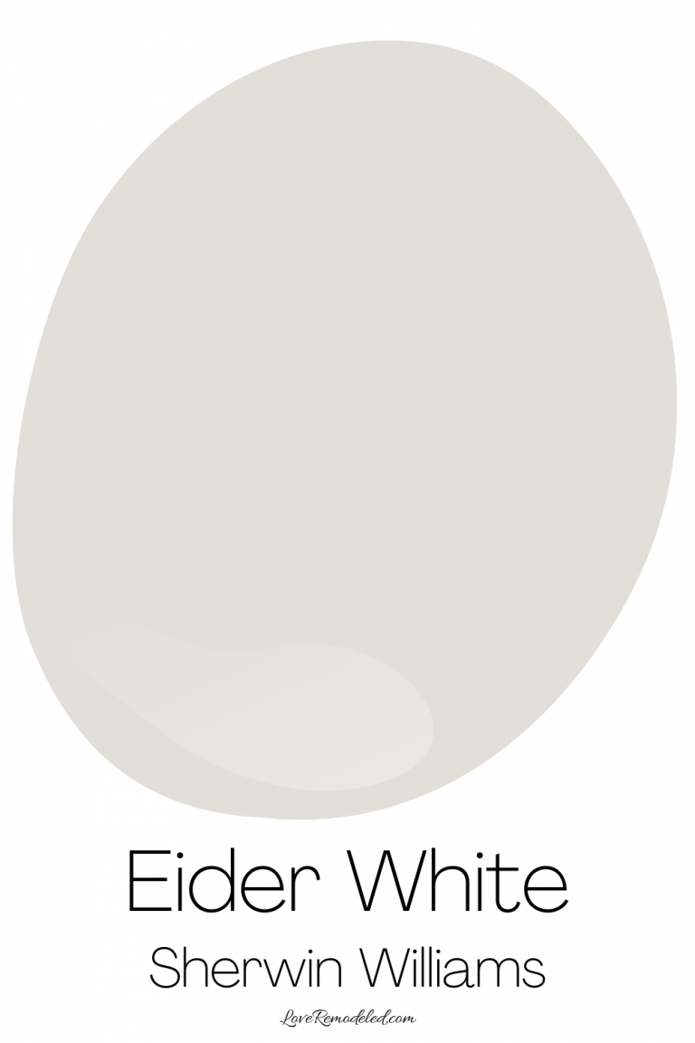 Eider White a Sherwin Williams OffWhite Paint Color Love Remodeled