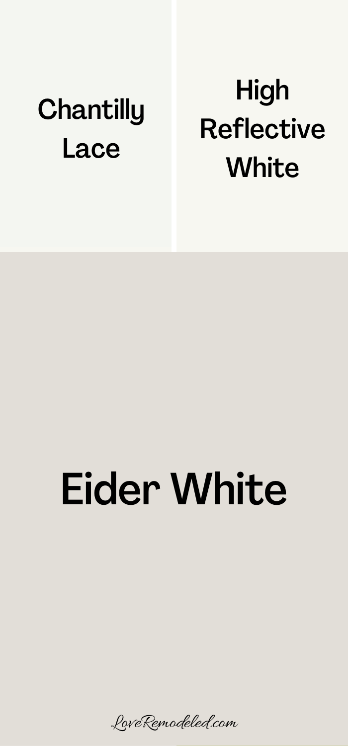 Eider White a Sherwin Williams OffWhite Paint Color Love Remodeled