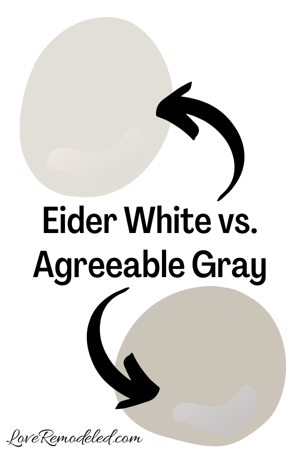 Eider White vs. Agreeable Gray