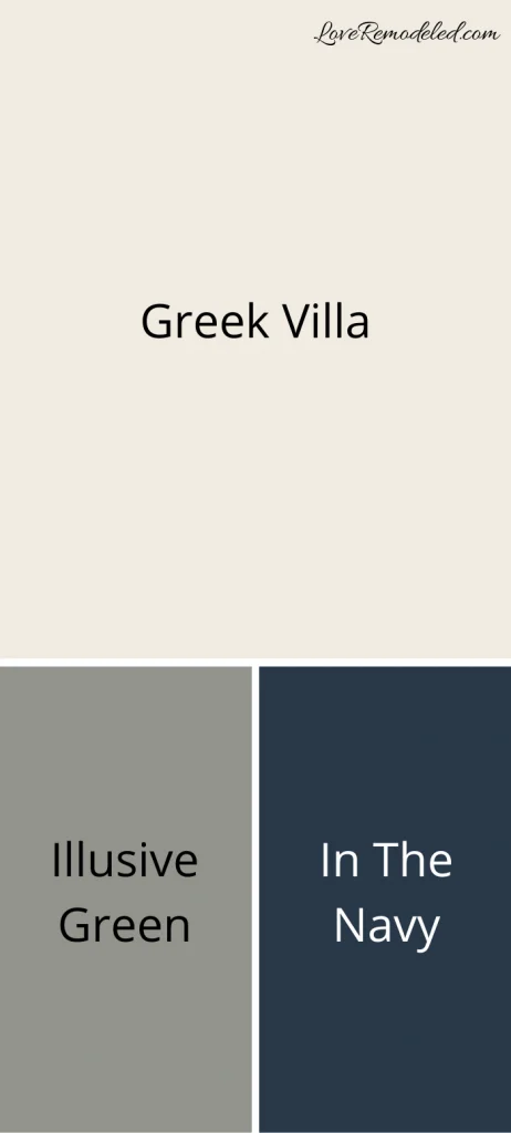 Coordinating Colors for Greek Villa