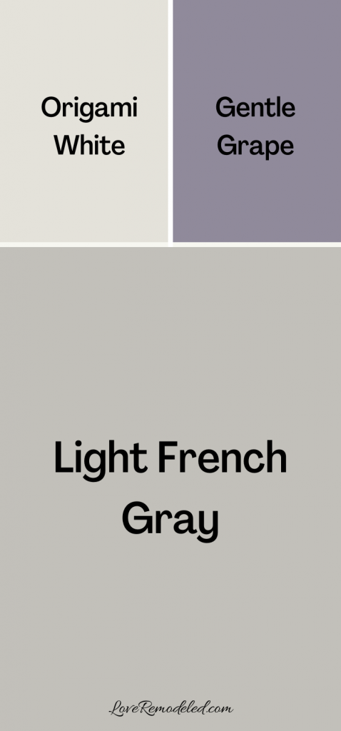 Light French Gray Coordinating Colors