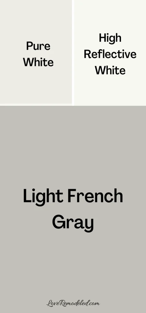 Light French Gray Trim Colors