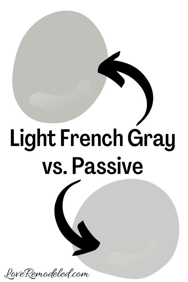 Light French Gray vs. Passive