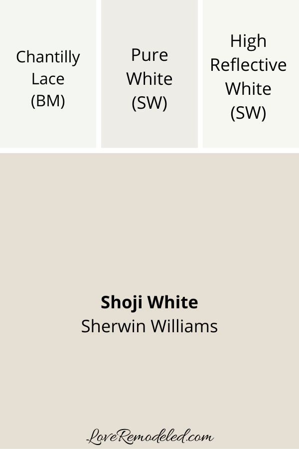 Shoji White Trim Colors