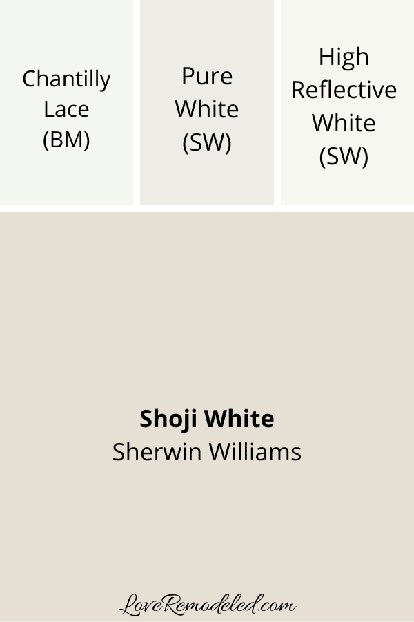 Shoji White Trim Colors