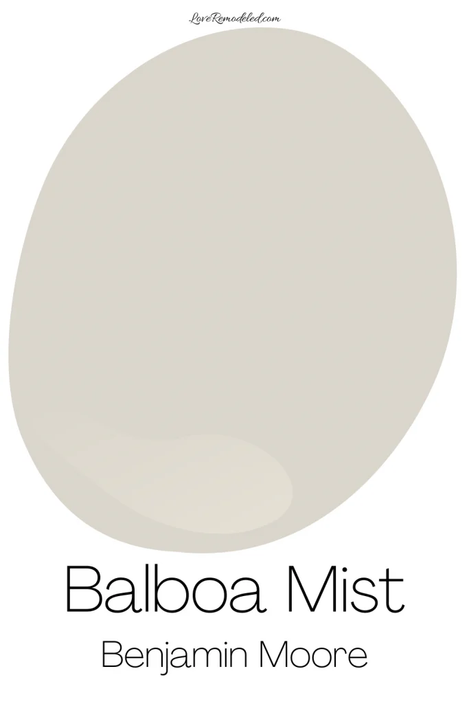 Balboa Mist Benjamin Moore Paint Drop