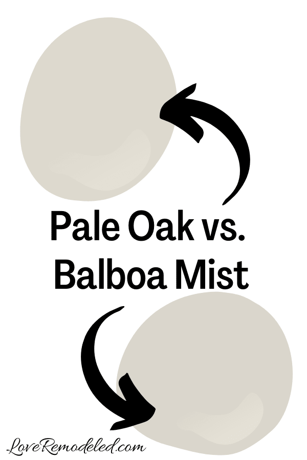 Benjamin Moore Pale Oak vs. Balboa Mist