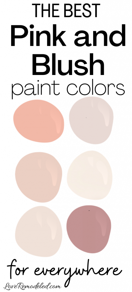 Pink and Blush Paint Colors