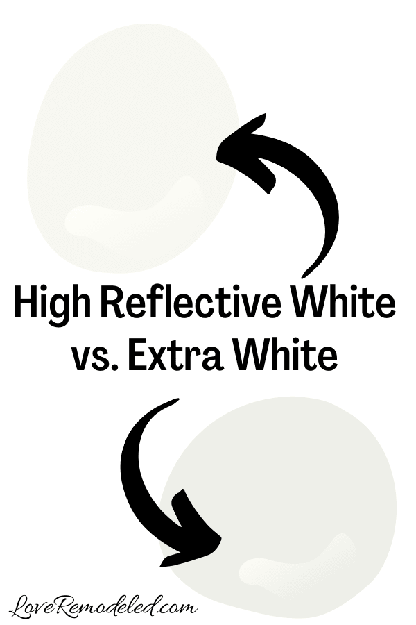 Sherwin Williams High Reflective White vs. Extra White