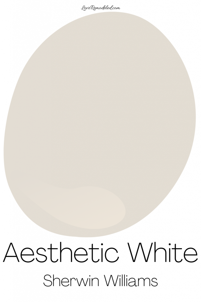 Aesthetic White Sherwin Williams Paint Drop