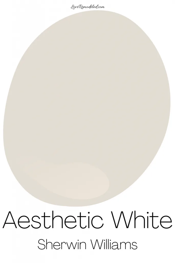 Aesthetic White Sherwin Williams Paint Drop