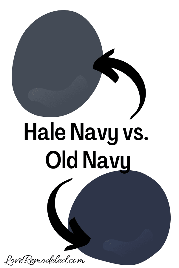 Benjamin Moore Hale Navy vs. Old Navy