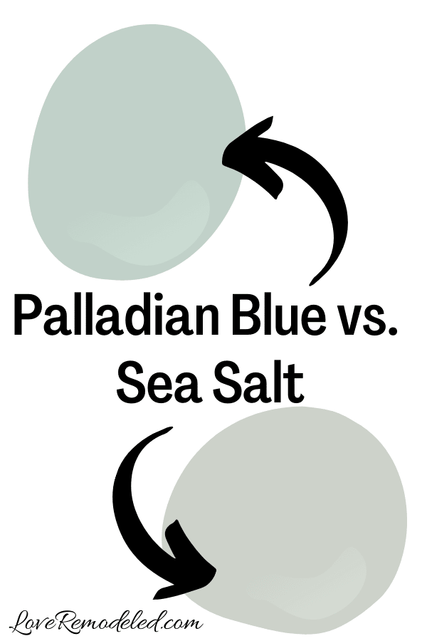 Benjamin Moore Palladian Blue vs. Sea Salt