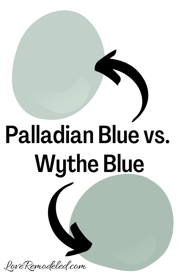 Benjamin Moore Palladian Blue vs. Wythe Blue